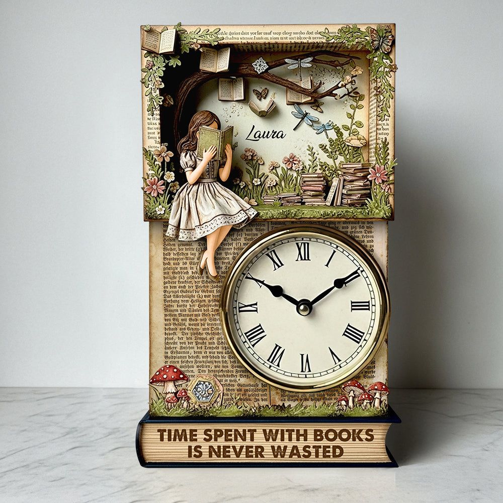 Reading Time Desk Lock Plaque Personalized Gifts For Books Loving Girl 01qhdt020625-Homacus