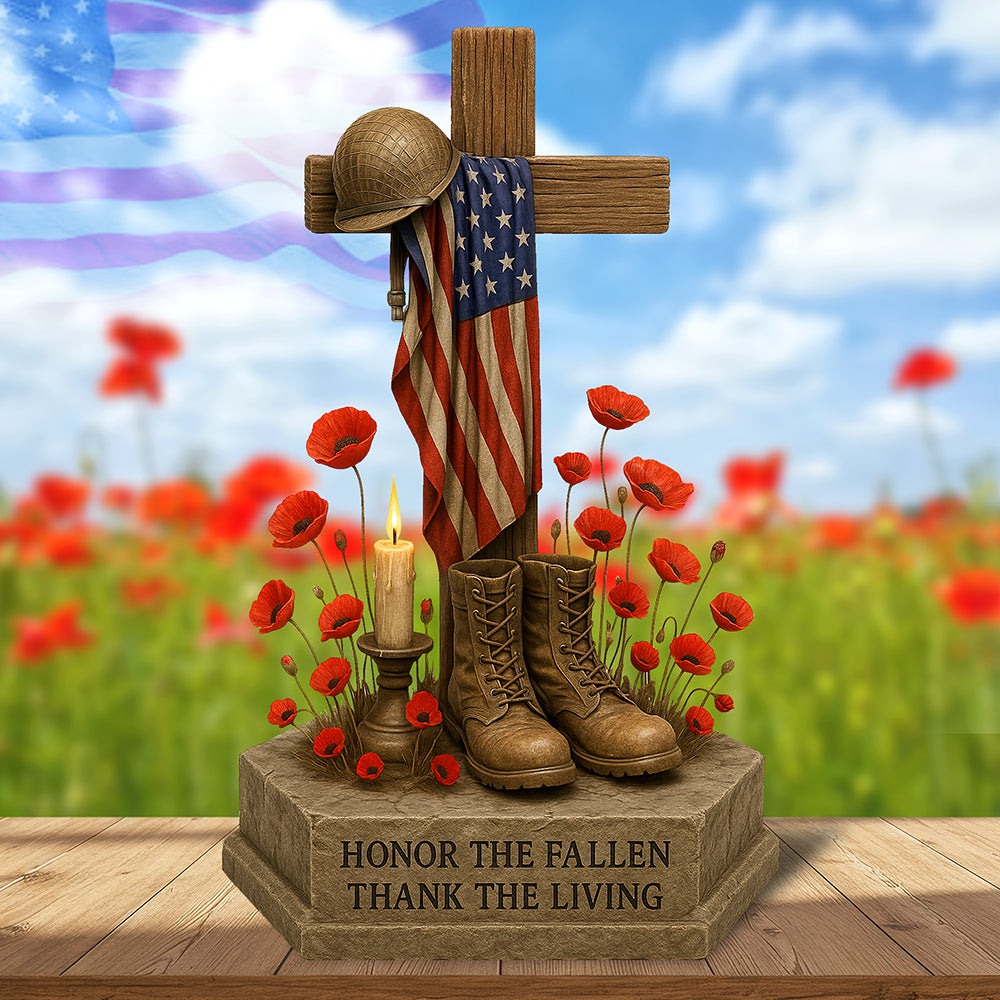 Memorial Day Acrylic Plaque Personalized Gifts For Veteran 03QHQN170525-Homacus