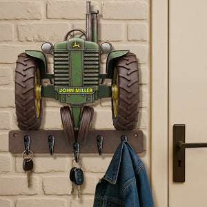 Tractor Key Hanger - Personalized Gifts For Farmers 04naqn280625-Homacus