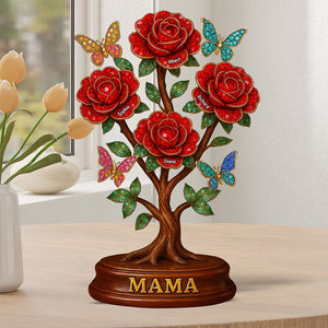 Flower Mom Plaque - Personalized Gifts For Mom 05toqn140425-Homacus