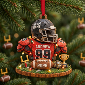 Bulk Up Sport Wood Effect Ornament, Personalized Gifts 03QHLU141026-Homacus