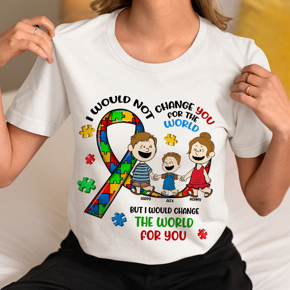Personalized Gifts For Autism Kids Shirt Cartoon Kid 03TOMH190225HH-Homacus