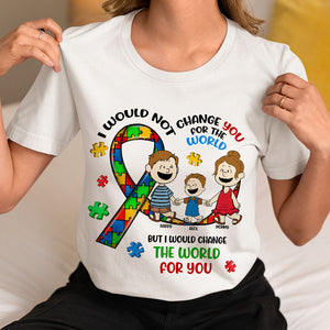 Personalized Gifts For Autism Kids Shirt Cartoon Kid 03TOMH190225HH-Homacus