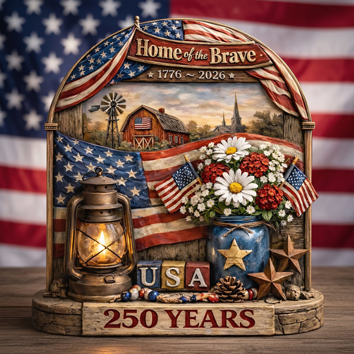 USA 250 Years Acrylic Plaque - Gifts For Patriotics 05TYLU170326-Homacus