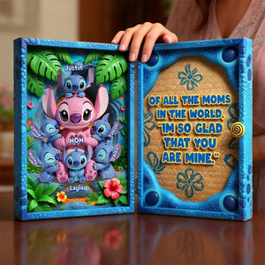 Little Monster Loves Mom Acrylic Plaque - Personalized Gifts For Mom 05OHMG180326-Homacus