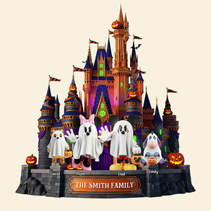 Spooky Family Wood Sign - Personalized Halloween Gifts For Family 03naqn090825-Homacus