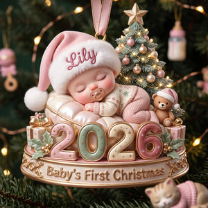 2026 Baby First Christmas Ornament - Personalized Gifts For New Born Ornament 05PGTA231026-Homacus