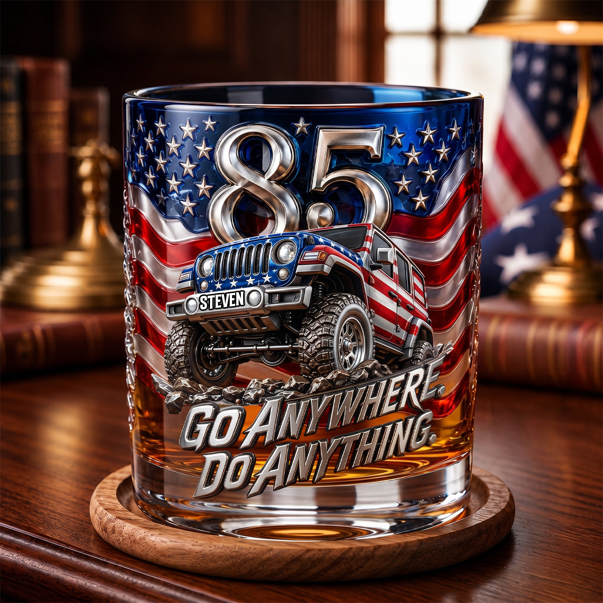 85 Years of Rugged Heritage Round Glass - Personalized Gift 02PADH020626-Homacus