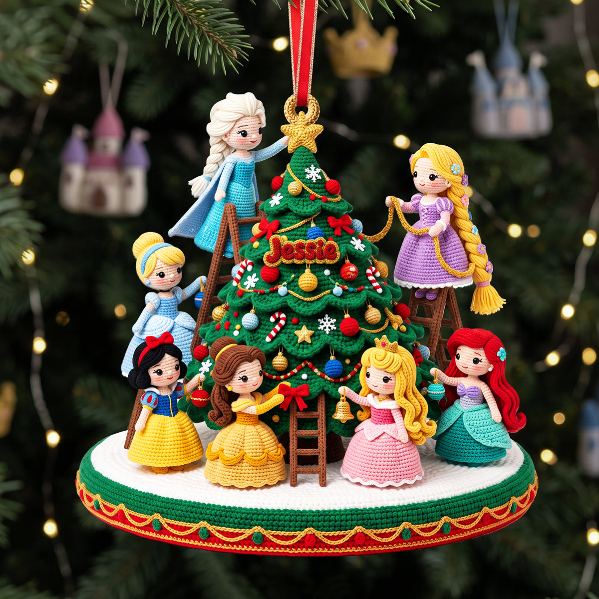 Fairytale Christmas Tree Acrylic Ornament - Personalized Gifts 07tyta121026-Homacus