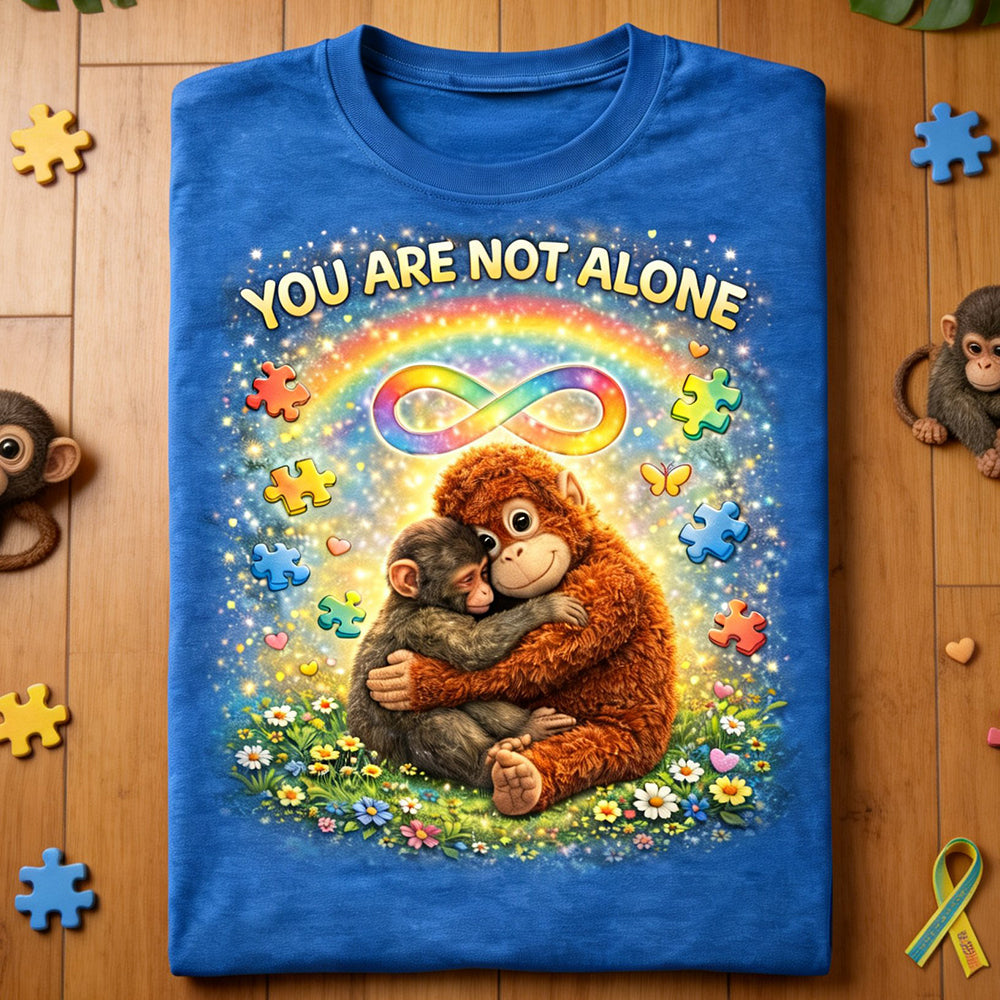 You Are Not Alone Shirt Gifts For Autism Moms 05HUDT070326 GRER2005-Homacus