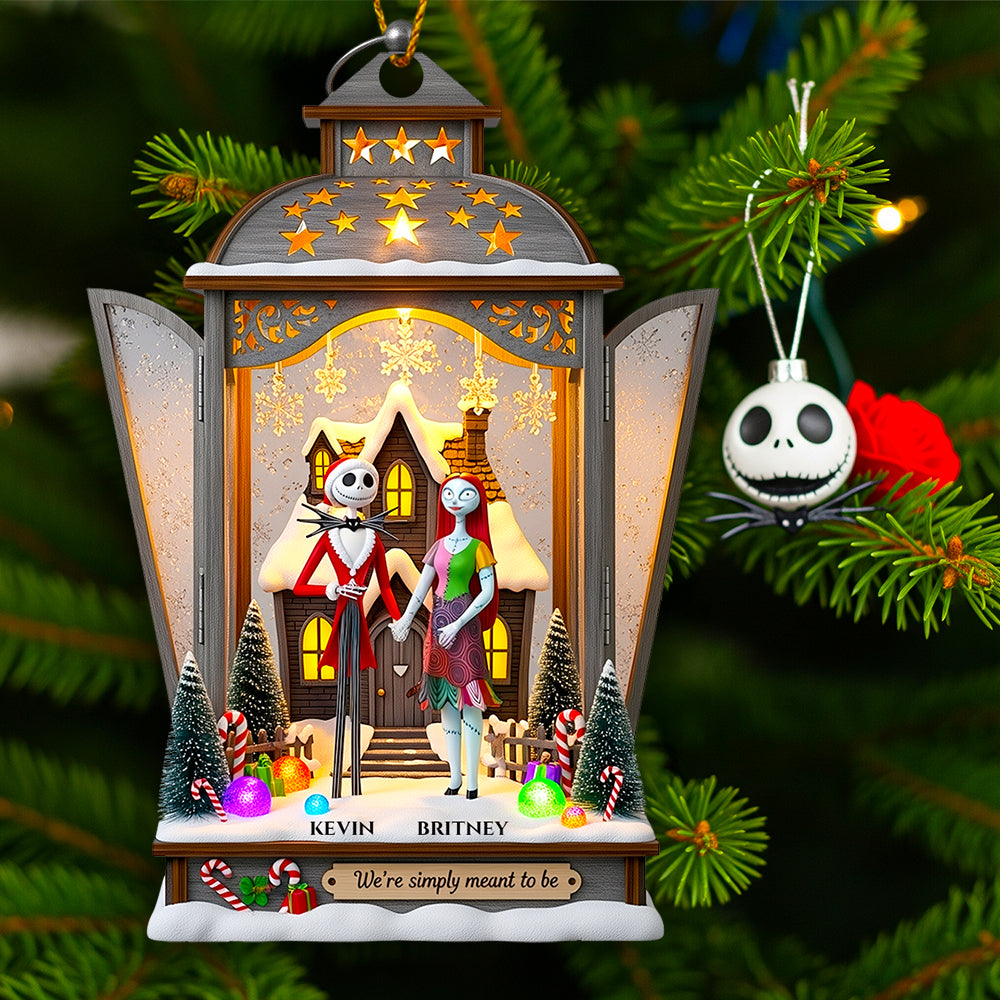 Gothic Christmas Lantern Ornament Personalized Gifts For Couple 05TGDT160825-Homacus