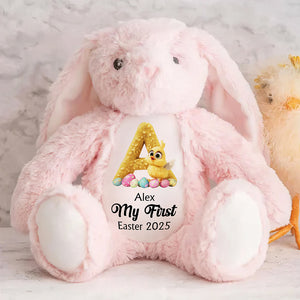 Personalized Gifts For Kid Stuffed Bunny, Easter Chick Alphabet 01TGMH240325-Homacus