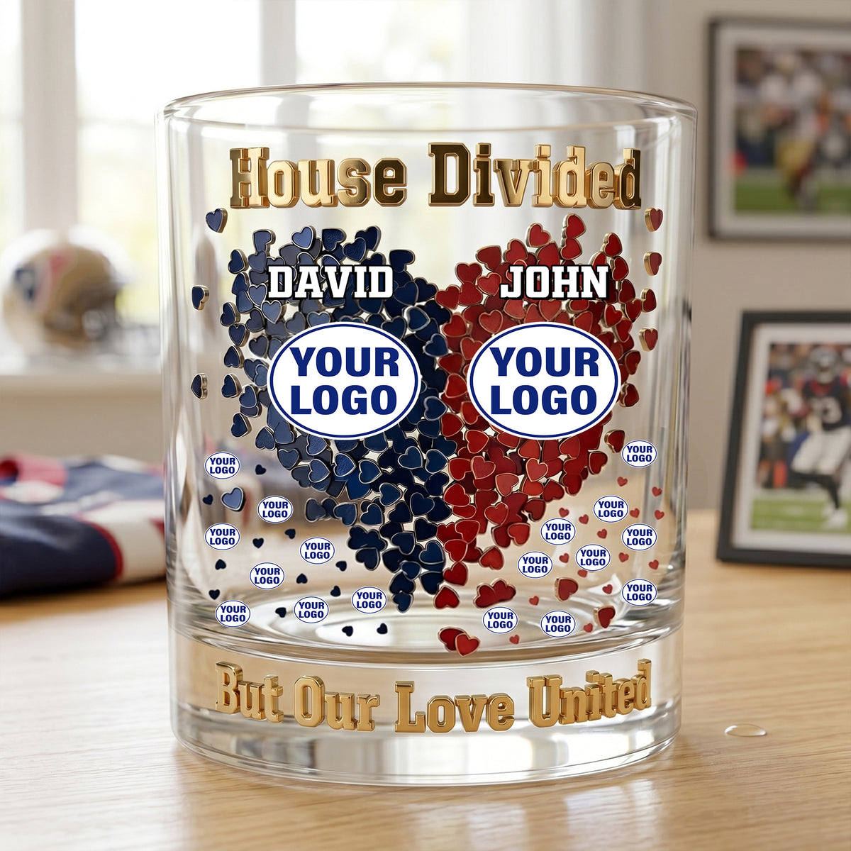 Love United Drinking Glass - Personalized Gifts For Couples 05ohlu170626-Homacus