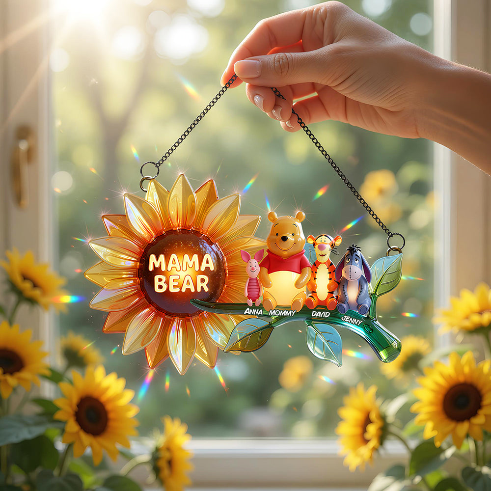 Home Is Where Mom Is Suncatcher - Personalized Gifts For Mom 03NADT230426-Homacus