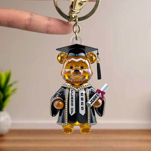 Bear Acrylic Keychain Personalized Gifts For Graduate Student 01natn230425-Homacus
