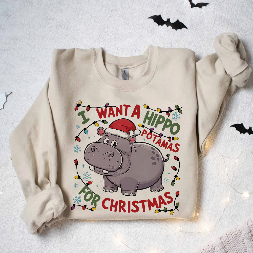 Christmas Gifts For Hippopotamus Lovers Shirt 200acxx260824-Homacus