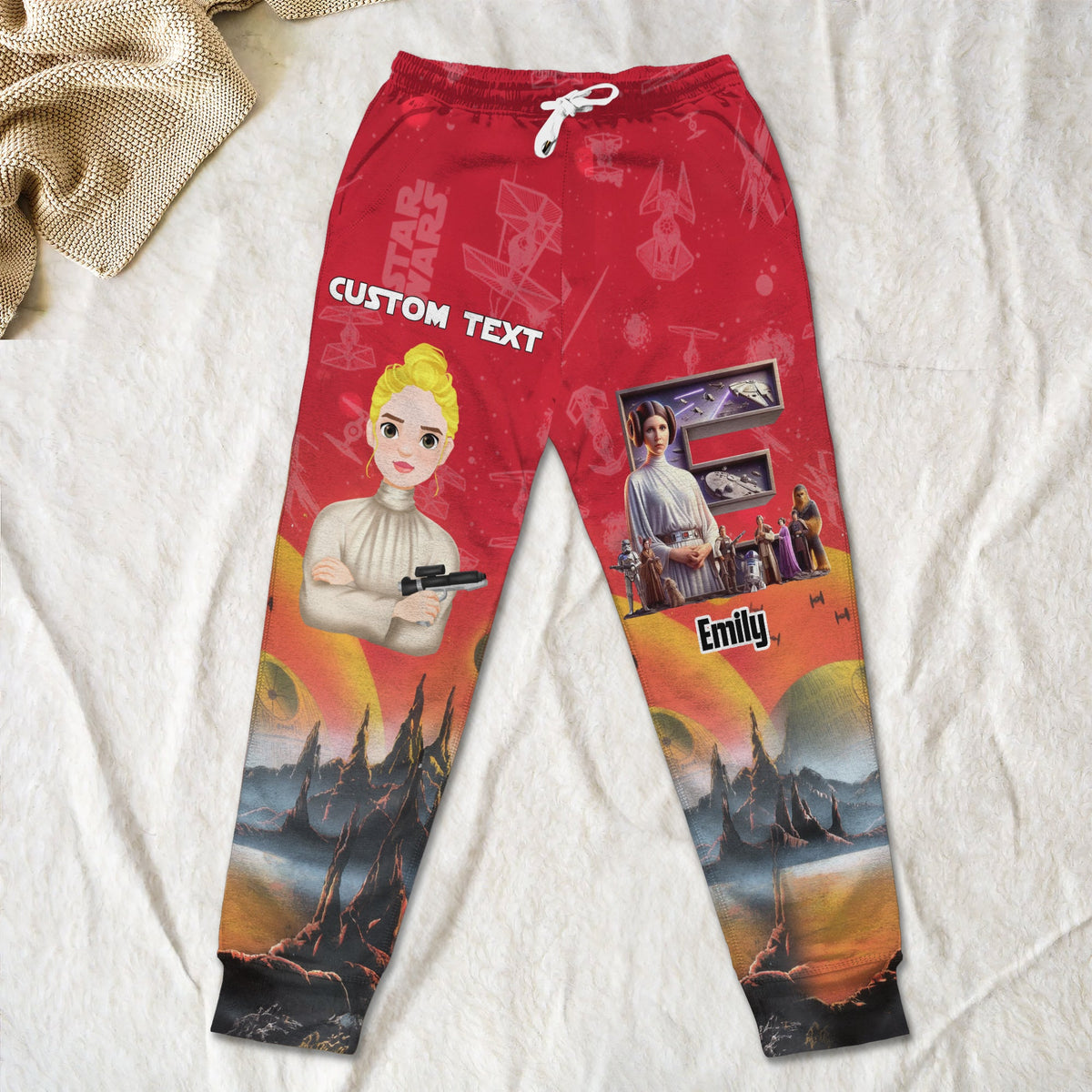 Personalized Gifts For Movie Lovers Sweatpants Custom Letter Alphabet 03XQLU140225HG-Homacus