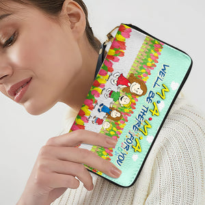 Personalized Gift For Mom Twill Faux Leather Wallet, We'll Be There For You 02XQLU070325DA-Homacus