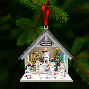 Unicorn Workday Chaos Ornament - Personalized Gifts For Officers 02OHLU151125-Homacus