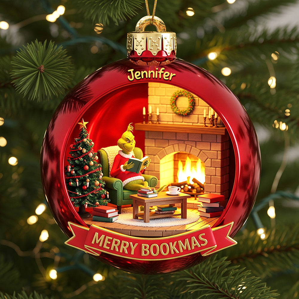 Merry Bookmas Christmas Ornament - Personalized Gifts For Book Lovers 04pgqn190825-Homacus