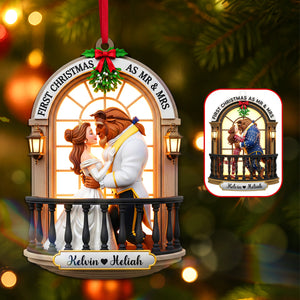 Personalized Gifts For Christmas, The Best Couple Acrylic Ornament 03namg230825-Homacus