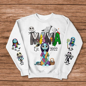 Personalized Gifts For Mom Shirt Horror Mom And Kids 04OHMH220325-Homacus