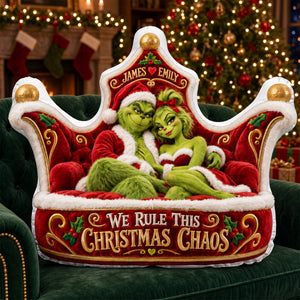 Mischievous Christmas Couple Pillow - Personalized Gifts For Couple 01halu091026-Homacus