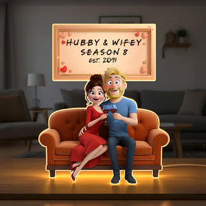 Romantic Couple Acrylic Light Box - Personalized Gifts For Couple 04natn081225-Homacus