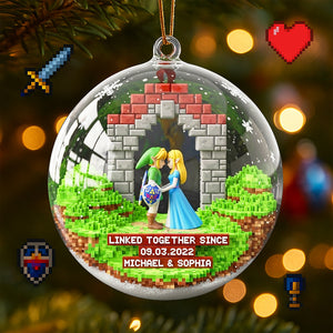 Fantasy Adventure Christmas Ornament - Personalized Gifts For Couple 01toqn220825-Homacus