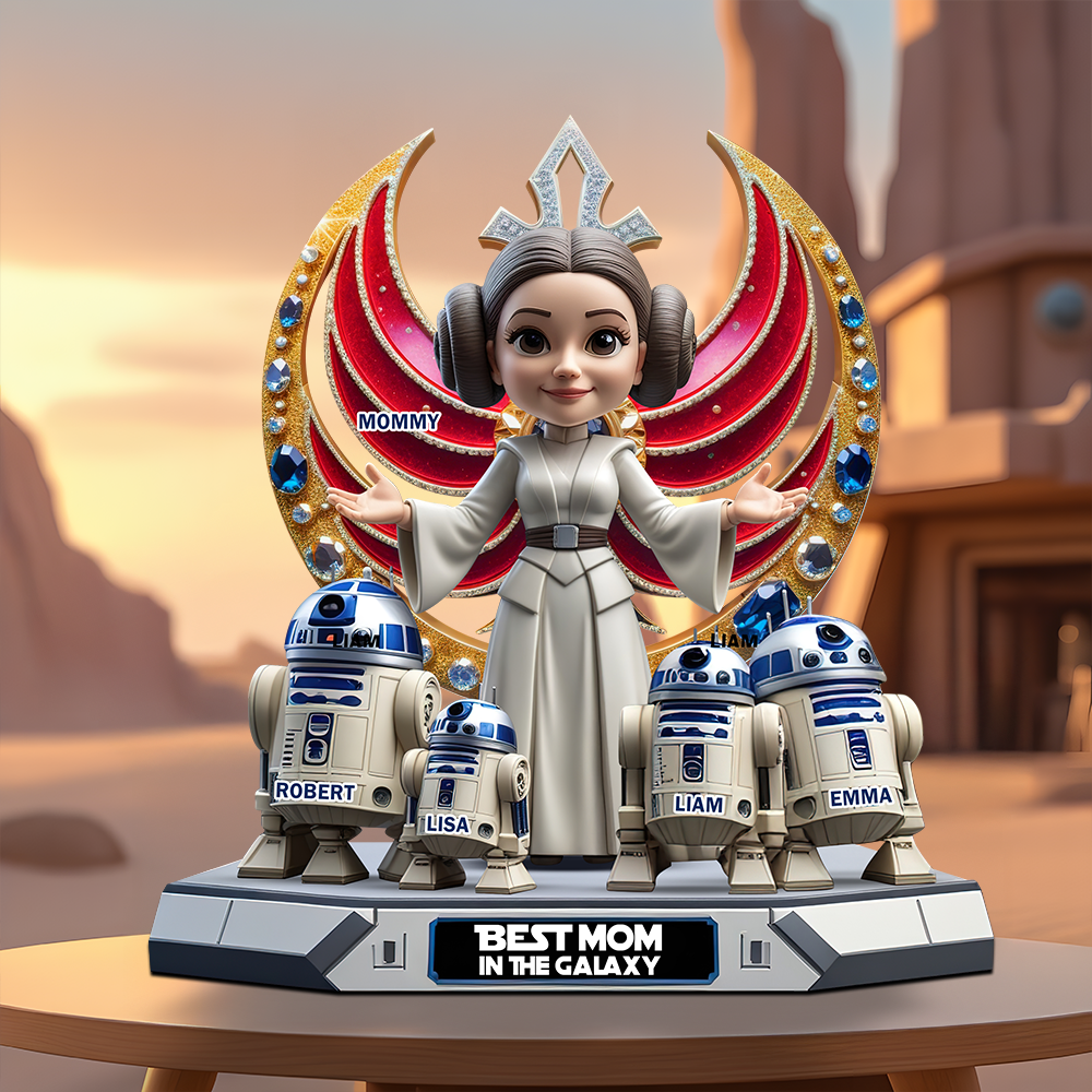 Personalized Gifts For Mom Acrylic Plaque, Best Mom In The Galaxy 03XQPU160425-Homacus