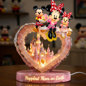 Happiest Mom on Earth Light Box Personalized Gifts For Mom 01OHLU140426-Homacus