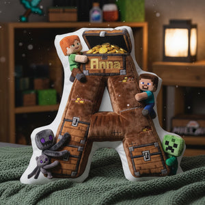 Pixel Adventure Alphabet Custom Shaped Pillow - Personalized Gifts For Kid 02tgta151225-Homacus