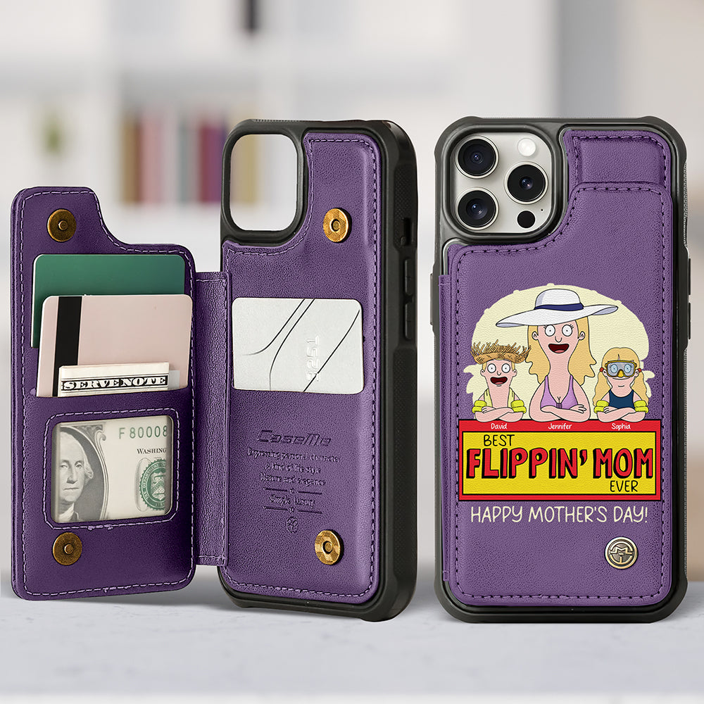 Personalized Gifts For Mom Leather Flip Wallet Phone Case 06kaqn200225hg-Homacus