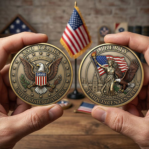 250 Years Of Liberty Commemorative Metal Coin - Personalized Anniversary Gift 02TYTN070426-Homacus