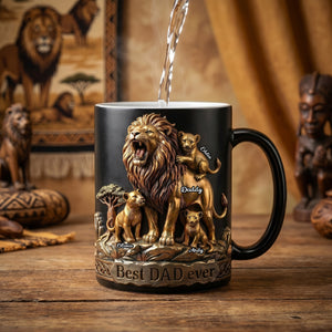 Best Dad Ever Magic Mug - Personalized Gifts For Dad 04TODH250526-Homacus