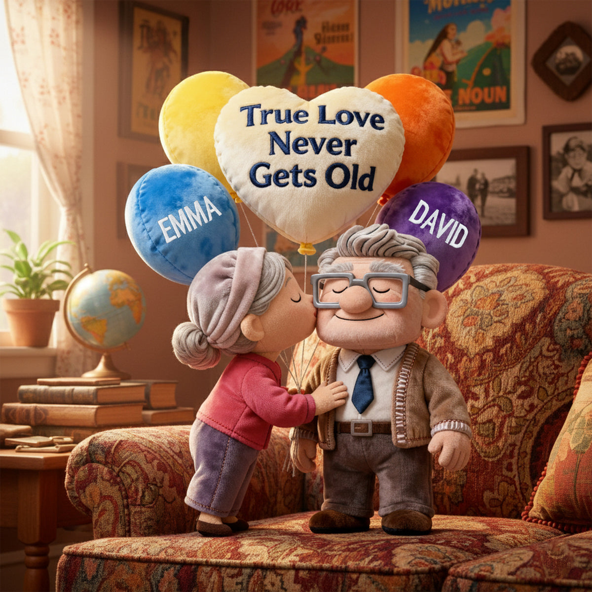 A Lifetime Of Love Shaped Pillow - Personalized Gifts For Couples 03NALU091225