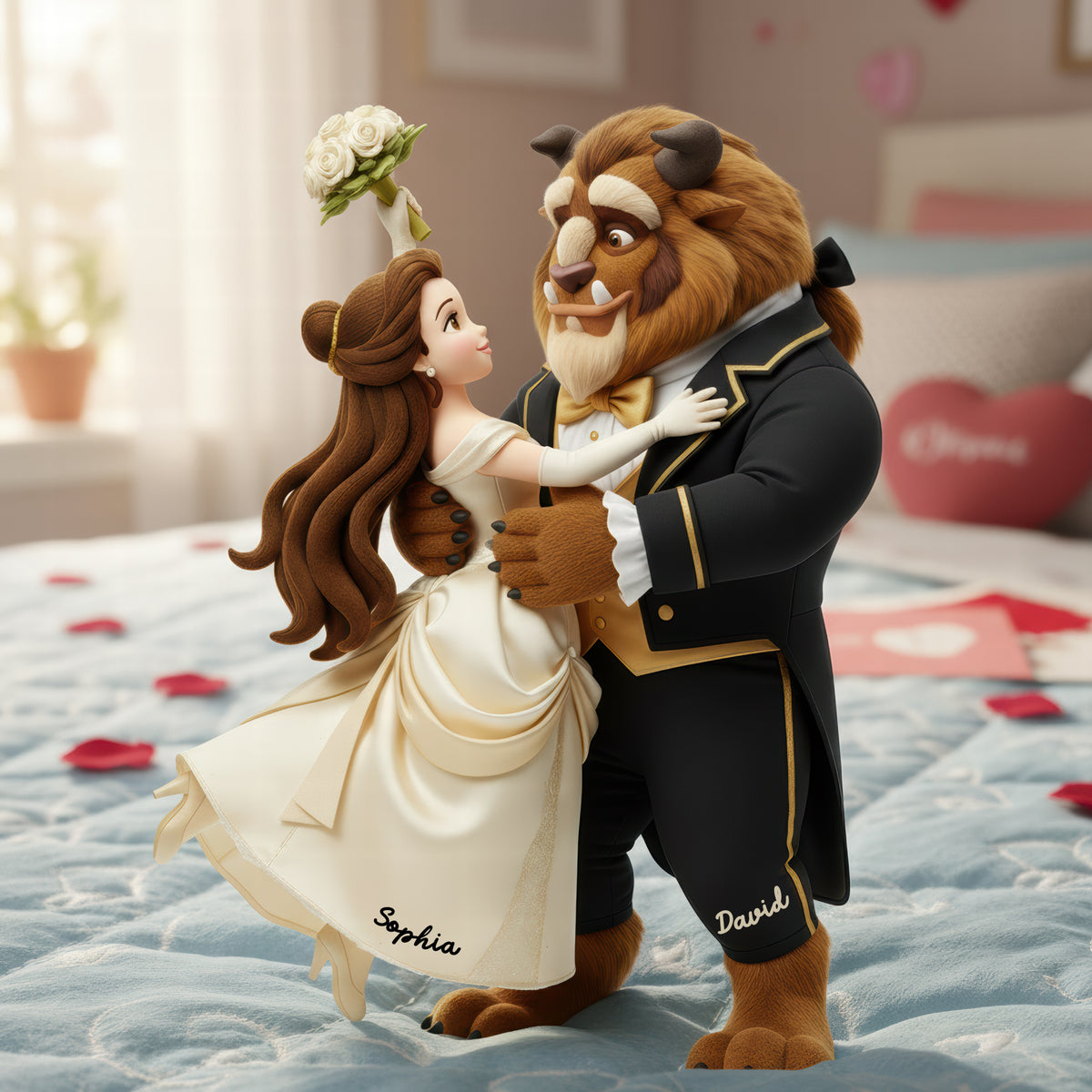 Romantic Couple Pillow - Personalized Gifts For Couple 01toqn121225-Homacus