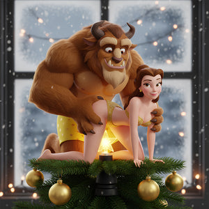 Funny Fairy Tale Tree Topper Personalized Gifts For Couple 03TGDT181125-Homacus
