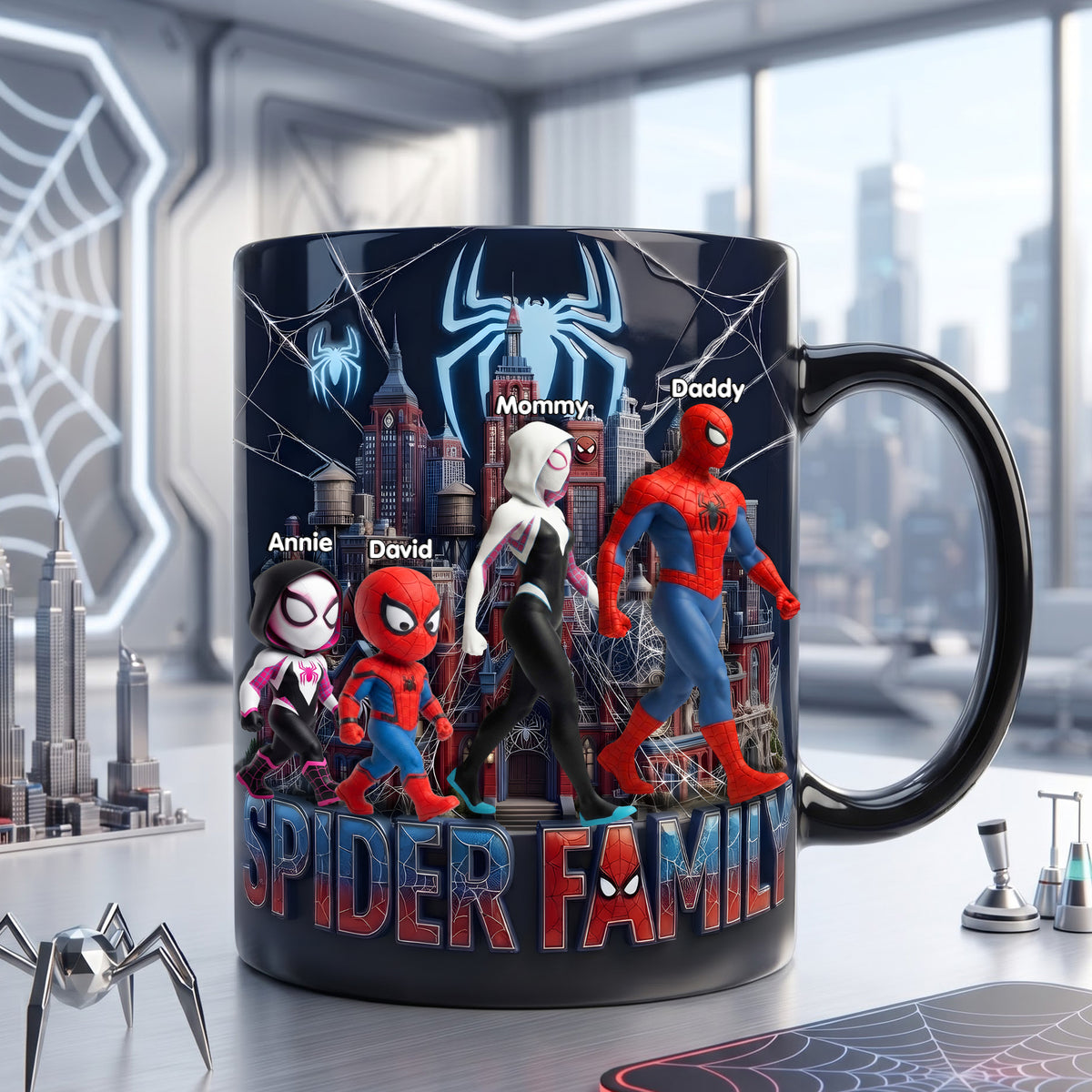 Masked Hero Family Coffee Mug - Personalized Gifts For Family 04ohlu050826