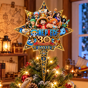 30th Anniversary Adventure Acrylic Christmas Tree Topper - Personalized Gifts For Christmas 12ohlu081026-Homacus