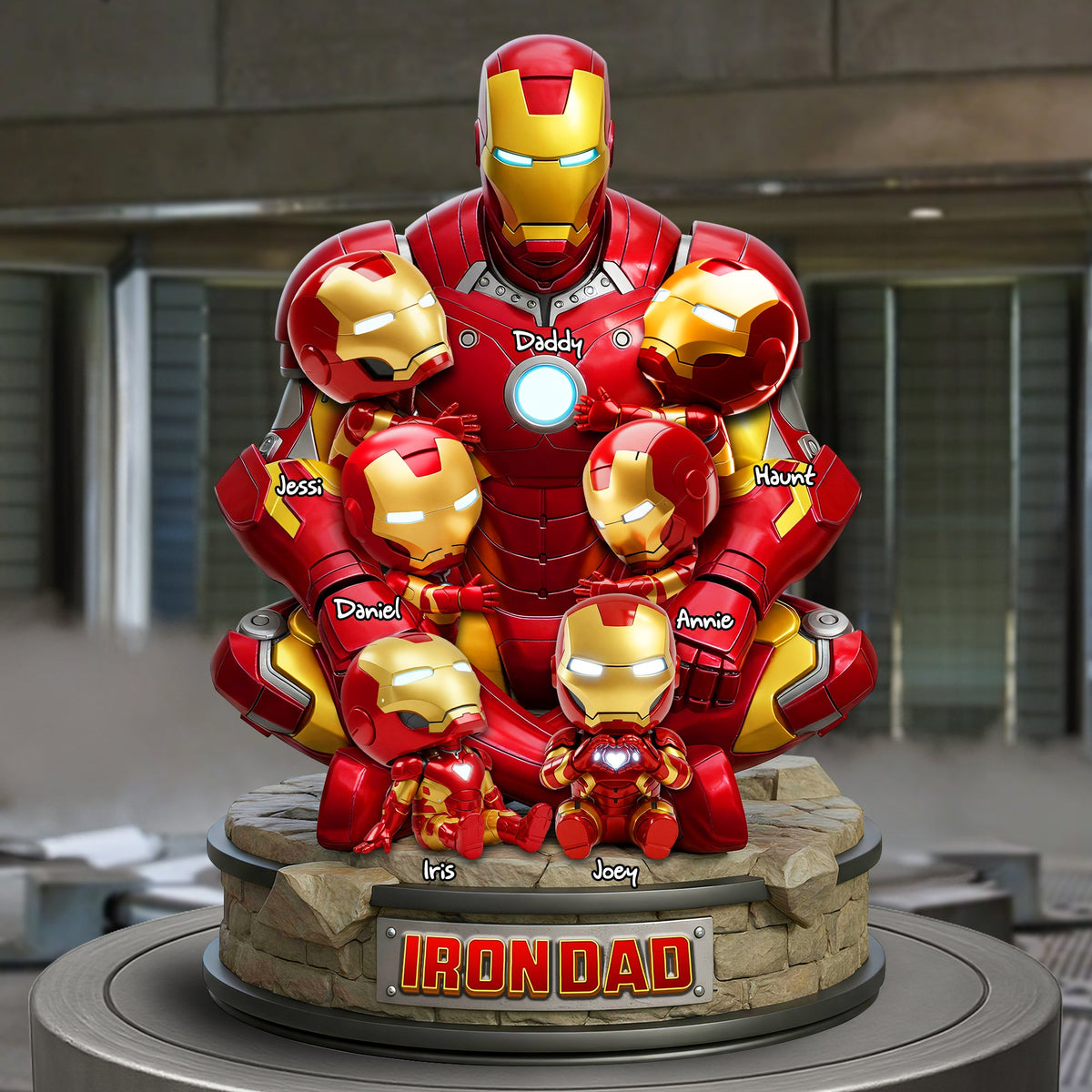 Steel Dad Acrylic Plaque - Personalized Gifts For Father 03OHLU170525-Homacus