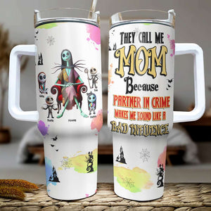 Personalized Gifts For Mom Tumbler Mother's Day Partner In Crime 03OHMH120325-Homacus