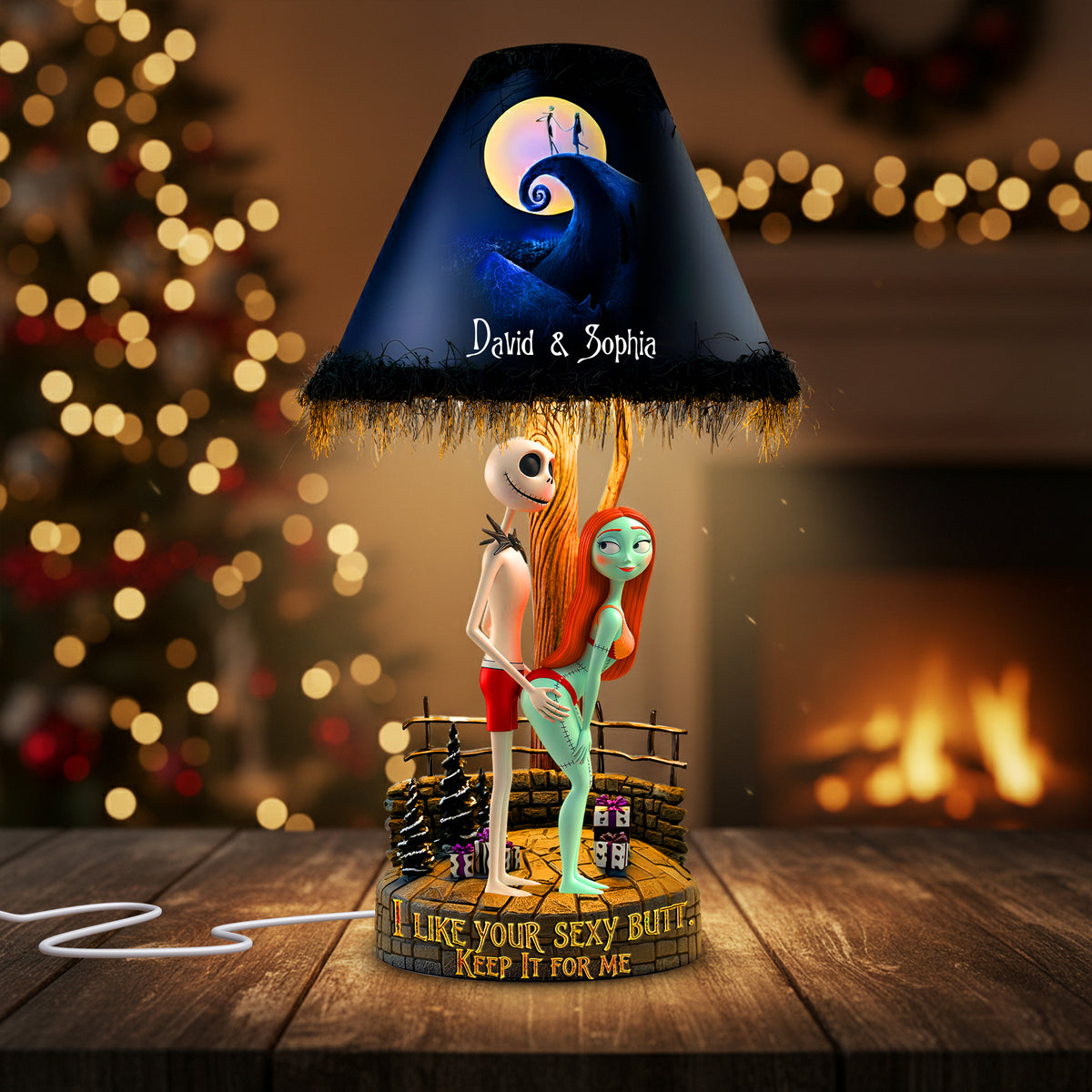 Playful Spooky Couple Acrylic Light Box - Personalized Gifts For Couples 01OHLU111125-Homacus