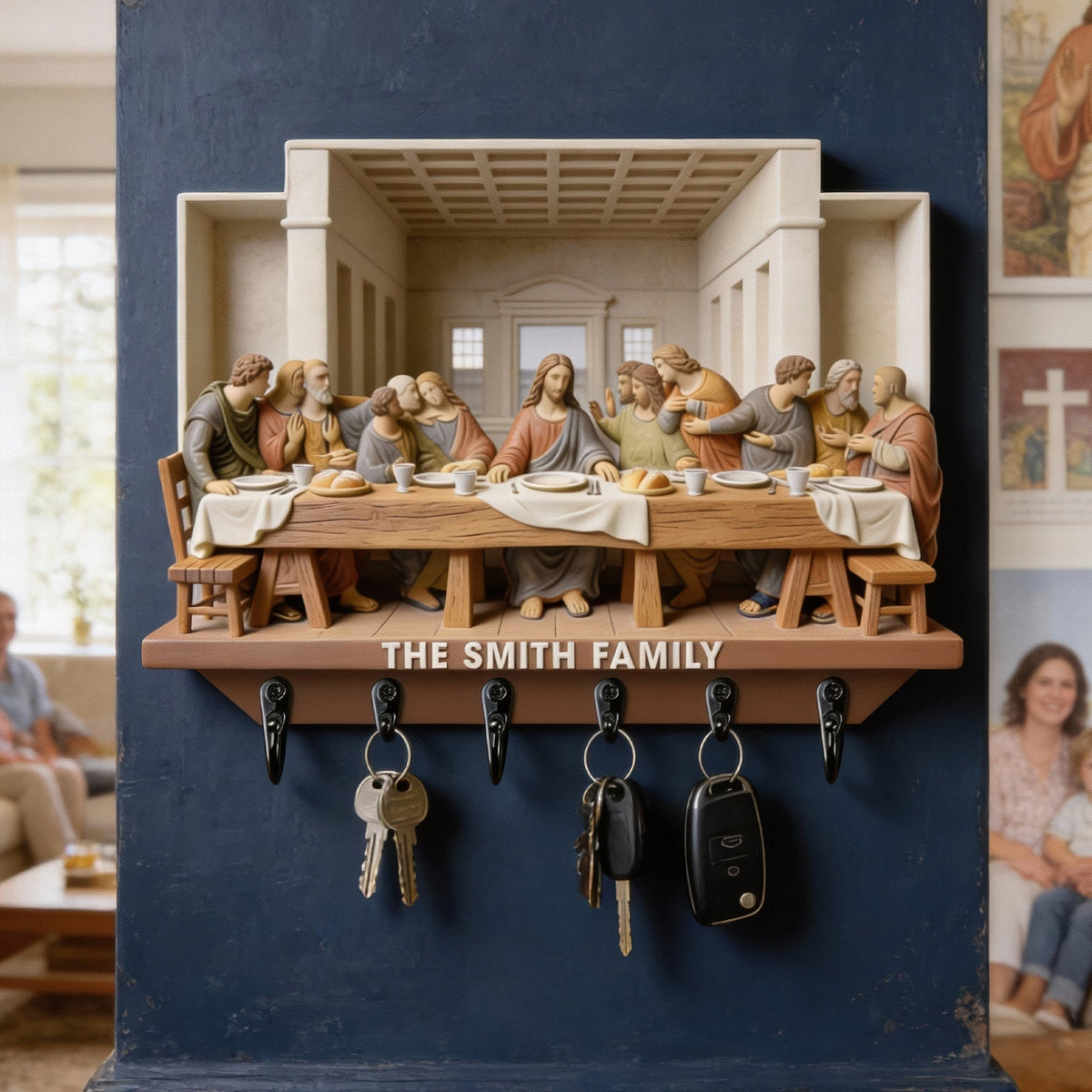 The Last Supper Acrylic Key Hanger - Personalized Gifts For Christians 04HYQN060126-Homacus