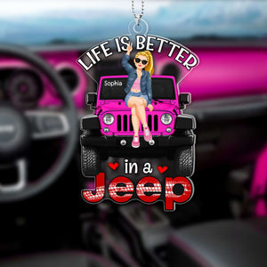 Personalized Gifts For Car Lovers Car Hanging Ornament 03KAQN180724PA-Homacus