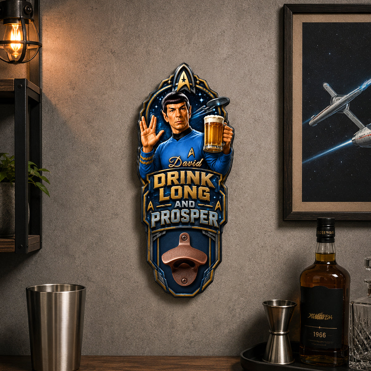 Space Explorer Wall Hanging Bottle Opener - Personalized Giftt For Space Lovers 04NADH200726-Homacus