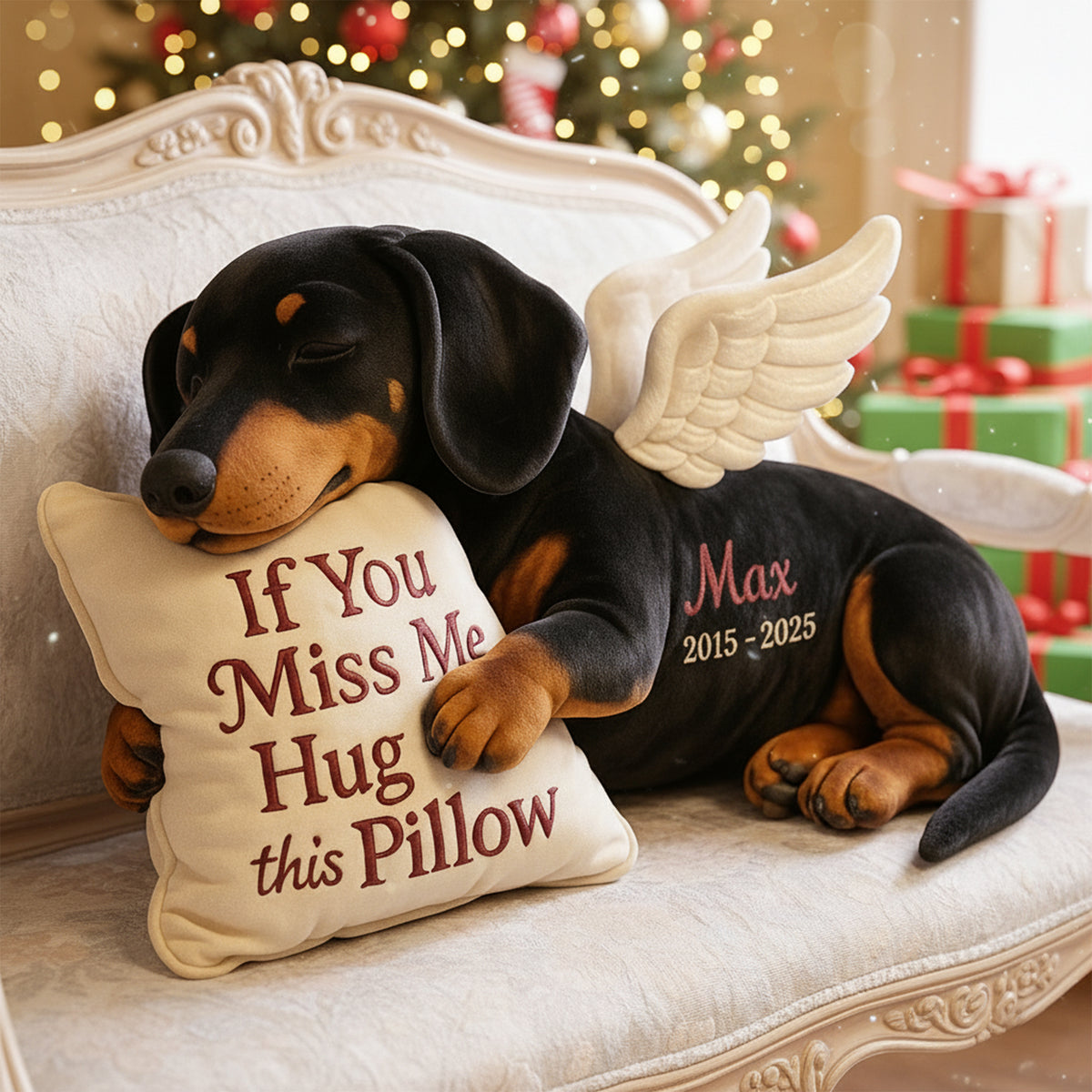 Dog Memorial Custom Shaped Pillow - Custom Photo Gifts For Dog Lover 04TGLU081125-Homacus