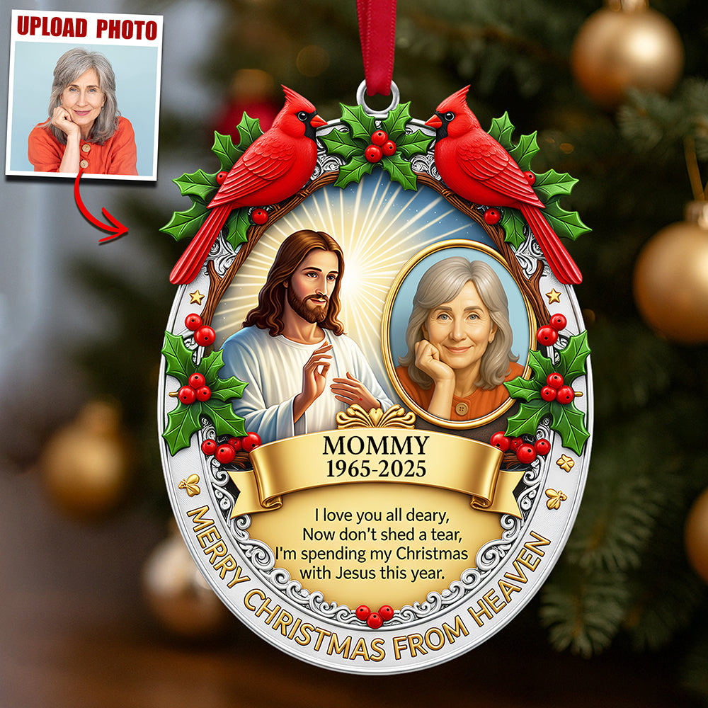 Cardinal From Heaven Ornament Custom Photo Gifts For Heaven 07HUDT121125-Homacus