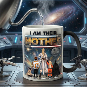 Sci-fi Space Mom And Kids Magic Ceramic Coffee Mug - Personalized Gifts For Mother's Day Magic Mug 04NATN070426HHHG-Homacus
