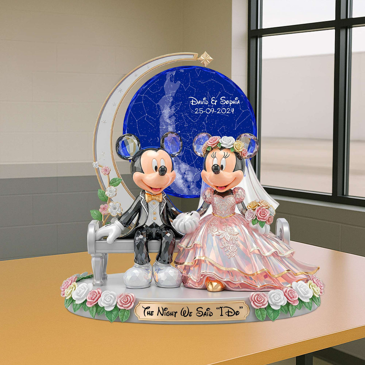 Starry Night Map Acrylic Plaque - Personalized Weeding Gifts For Couple 03NATN230625-Homacus